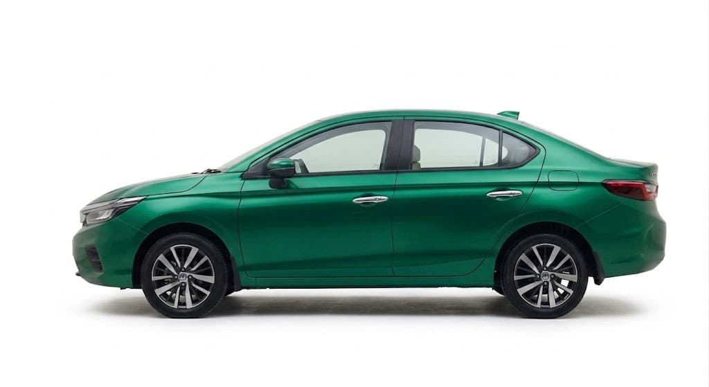 Honda City sedan parked on a Bengaluru street, real fleet vehicle